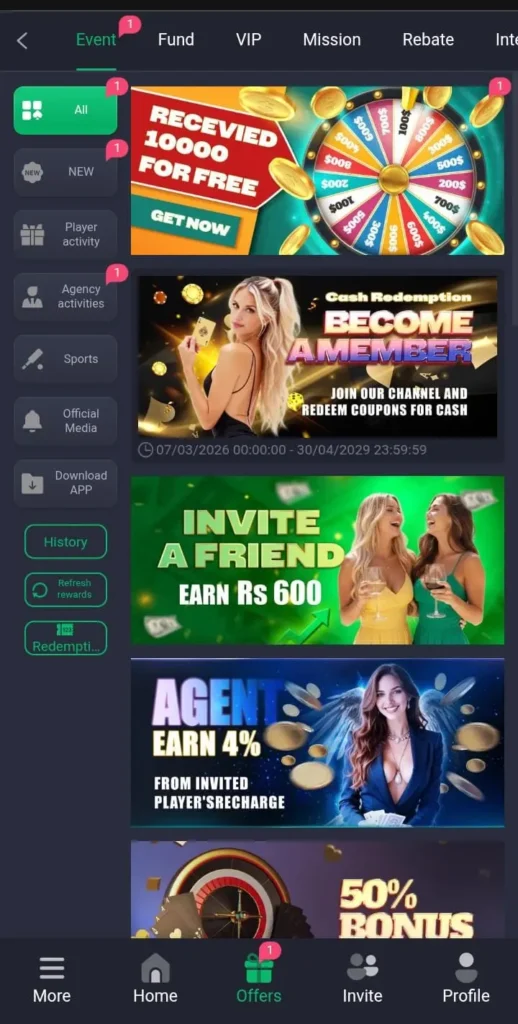 Daily bonuses in HQ177 Game