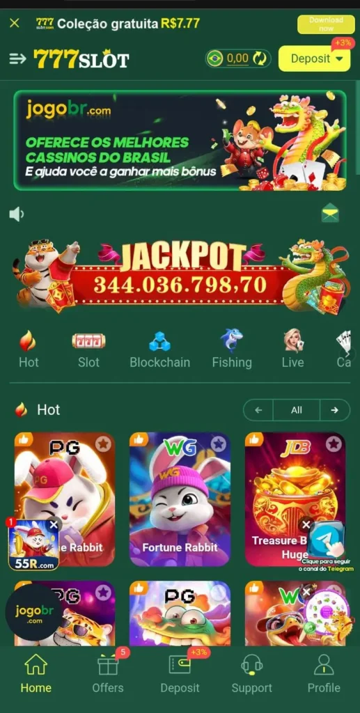 777Slot Game interface screenshot image.