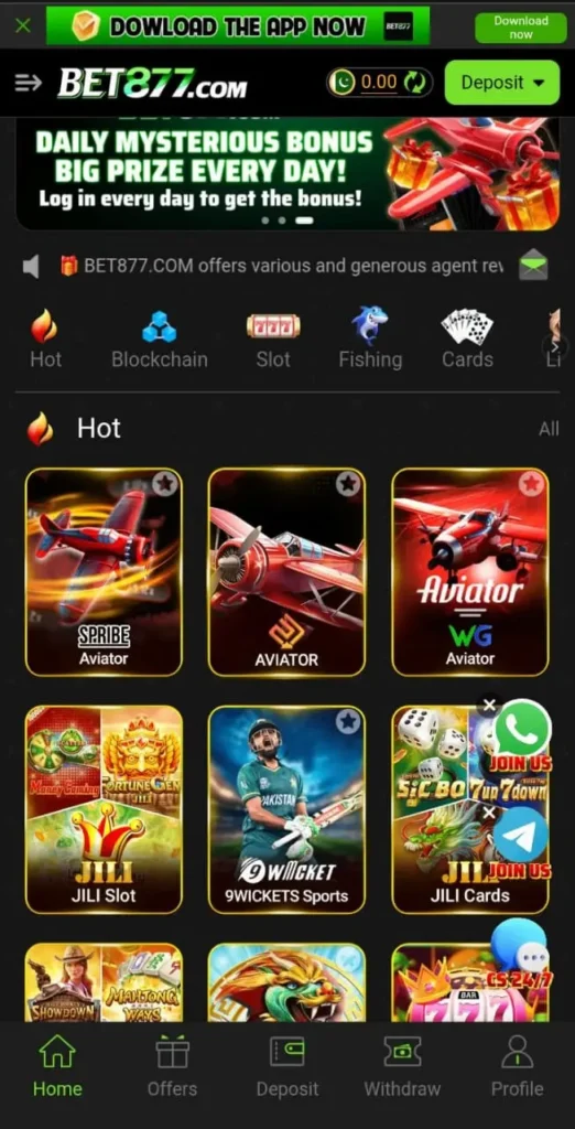 bet877 game interface screenshot image.